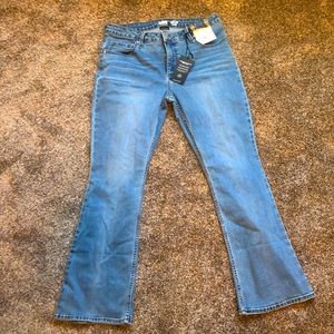 Mid rise bootcut jeans, slim fit